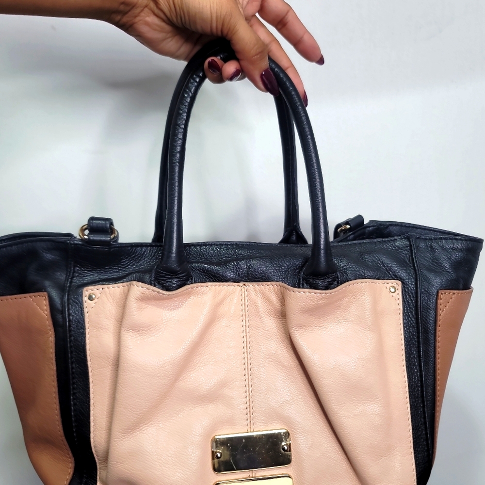 Chloe See By Chloé Nellie Small Color Block Leather Tote